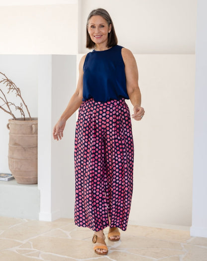 Bonnie Pant - Navy Spot