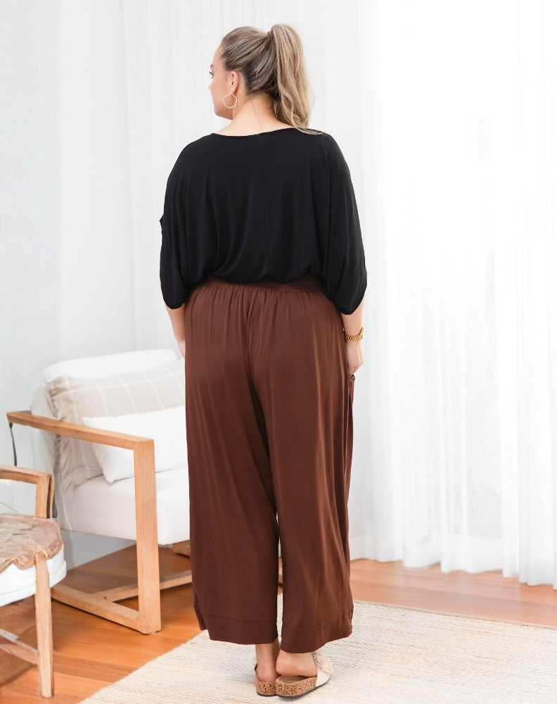 Bamboo Sammie Pant - Coffee