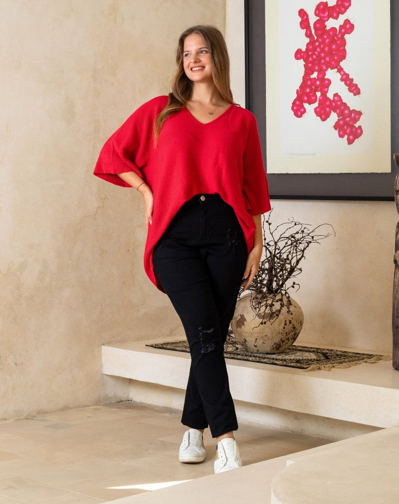 Drew Knit - Red