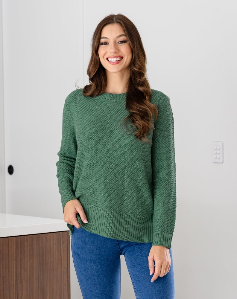 Maple Cotton Knit - Sage