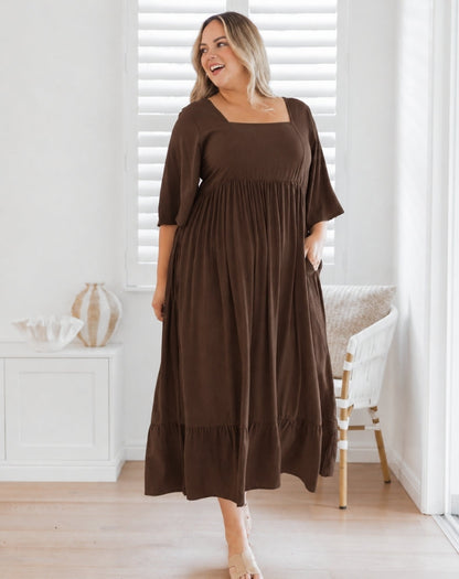 Kalani Dress - Coffee