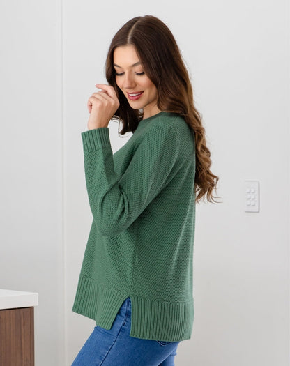 Maple Cotton Knit - Sage