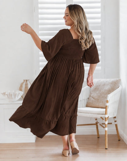 Kalani Dress - Coffee