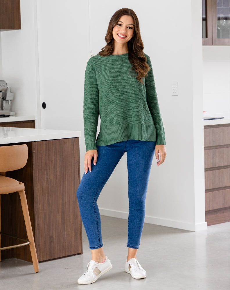 Maple Cotton Knit - Sage