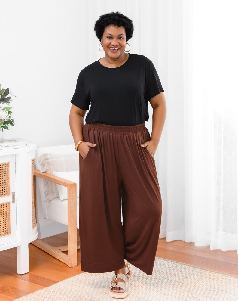 Bamboo Sammie Pant - Coffee