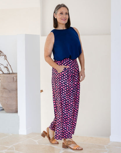 Bonnie Pant - Navy Spot