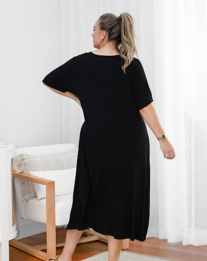 Bamboo Haley Dress - Black
