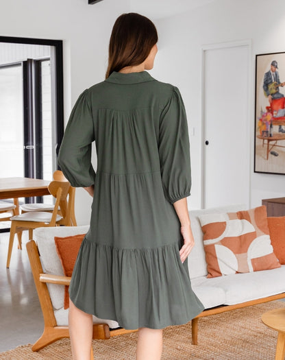 Tara Shirt Dress - Khaki