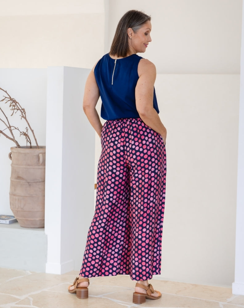 Bonnie Pant - Navy Spot