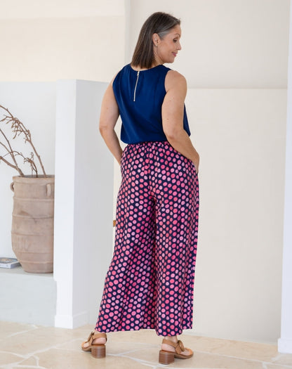 Bonnie Pant - Navy Spot