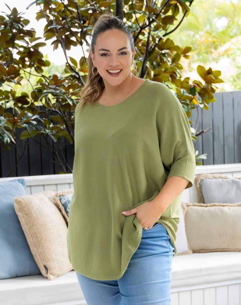Batwing Knit - Sage