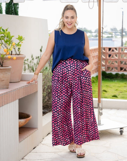 Bonnie Pant - Navy Spot