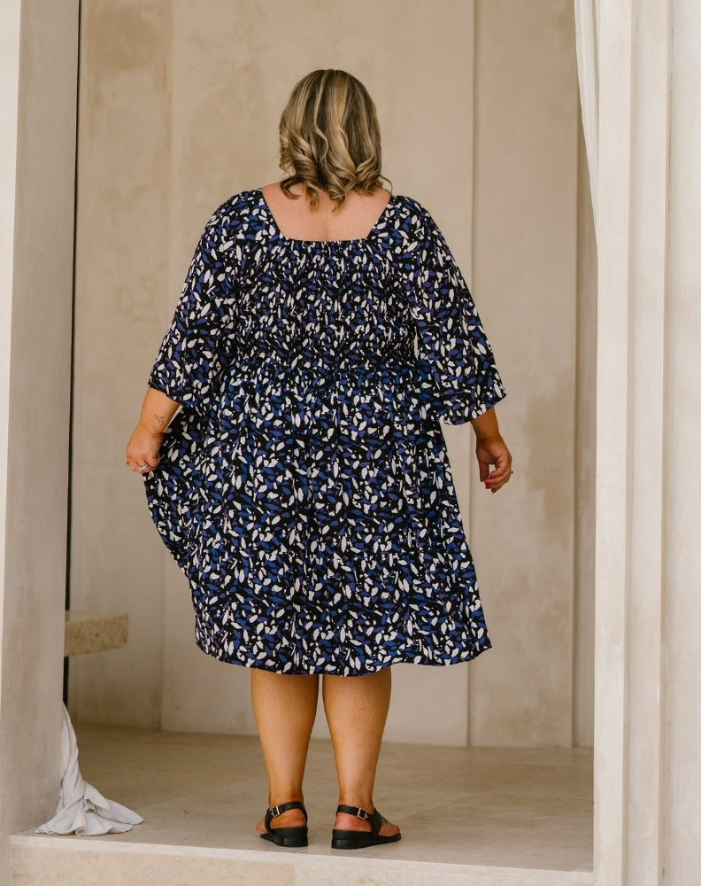 Alana Dress - Indigo Tide