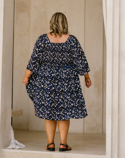 Alana Dress - Indigo Tide