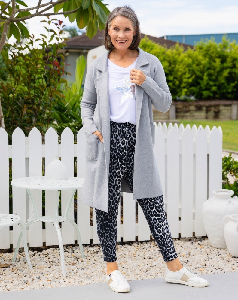 Chloe Knit Coatigan Grey