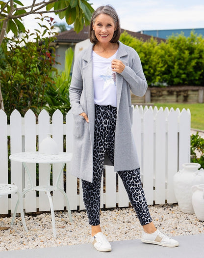 Chloe Knit Coatigan Grey