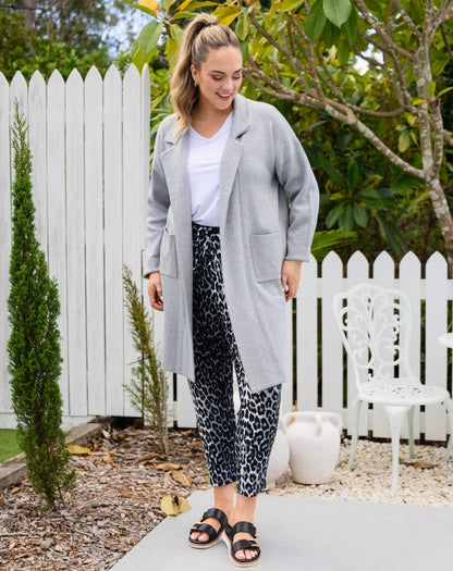 Chloe Knit Coatigan Grey