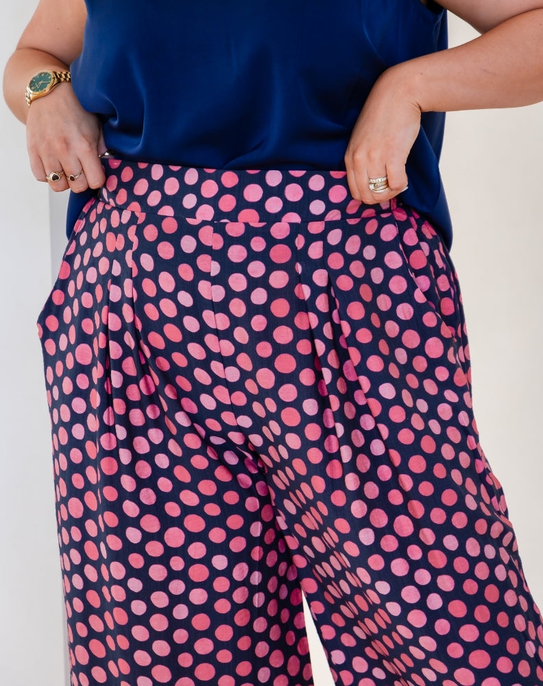 Bonnie Pant - Navy Spot