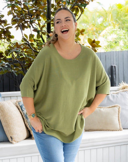 Batwing Knit - Sage