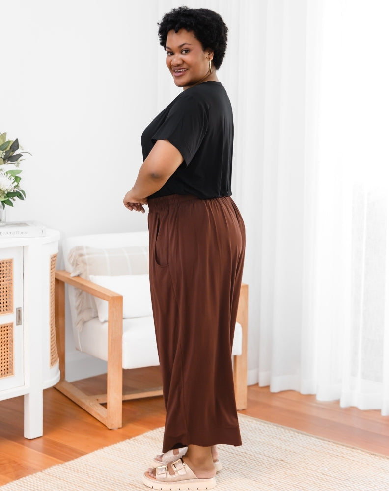 Bamboo Sammie Pant - Coffee