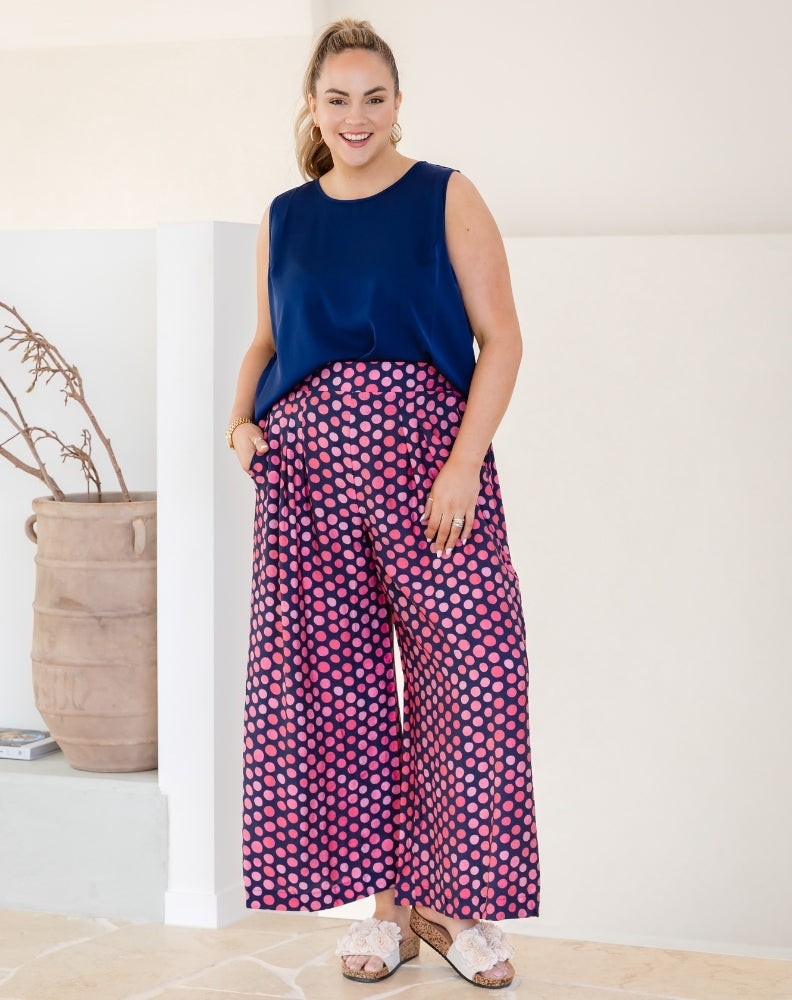 Bonnie Pant - Navy Spot