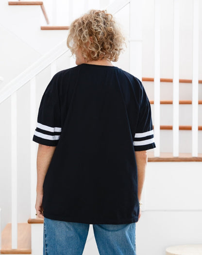 Striped Tee - Black