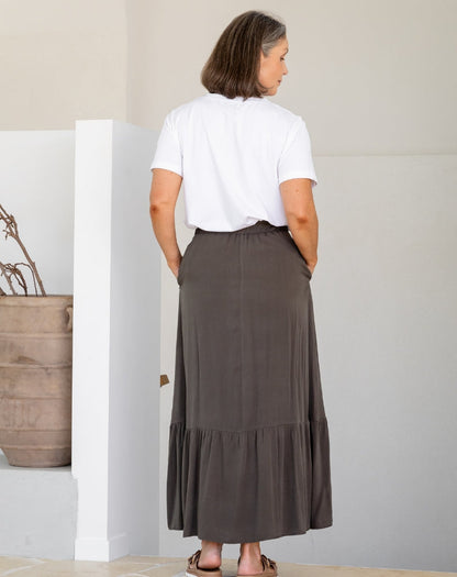 Danielle Maxi Skirt - Khaki