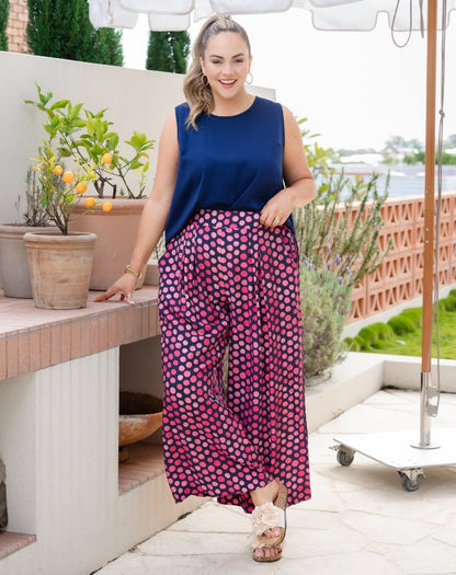 Bonnie Pant - Navy Spot