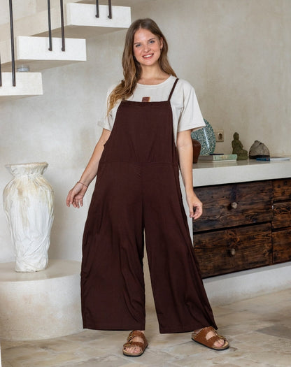 Rayon Overall - Chocolate