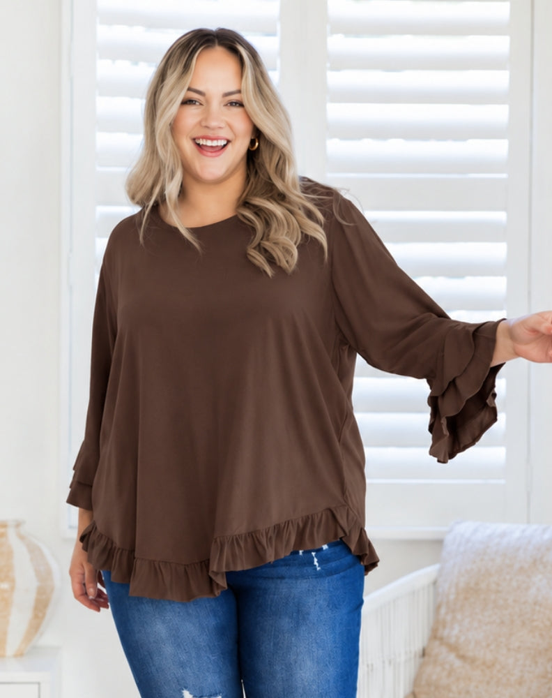Felicity Top - Coffee