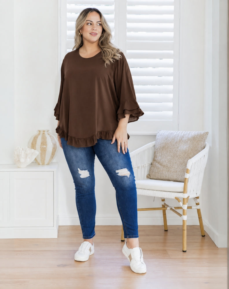 Felicity Top - Coffee