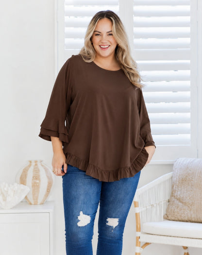 Felicity Top - Coffee