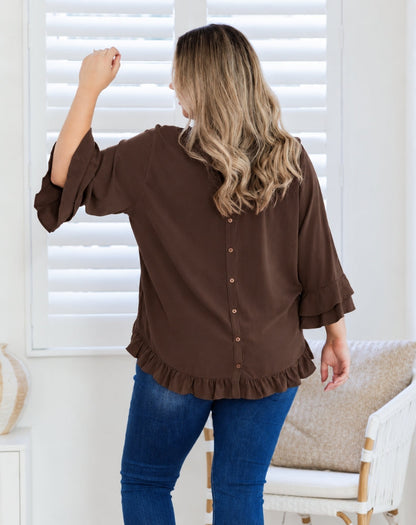 Felicity Top - Coffee