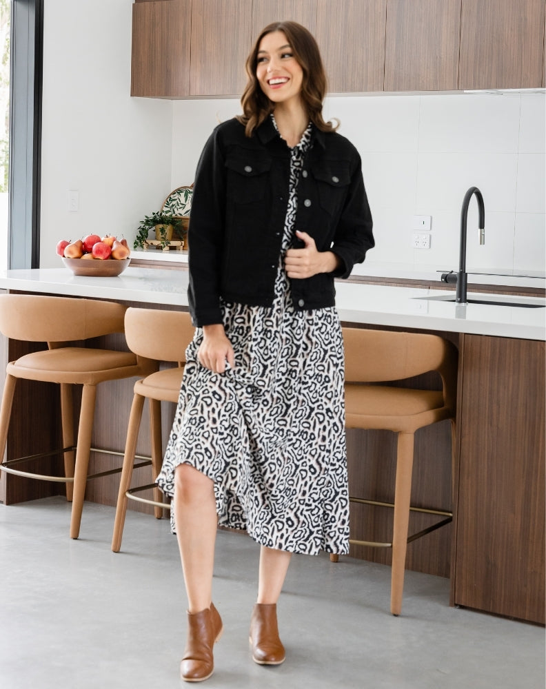 Frankie Jacket With Pocket - Black