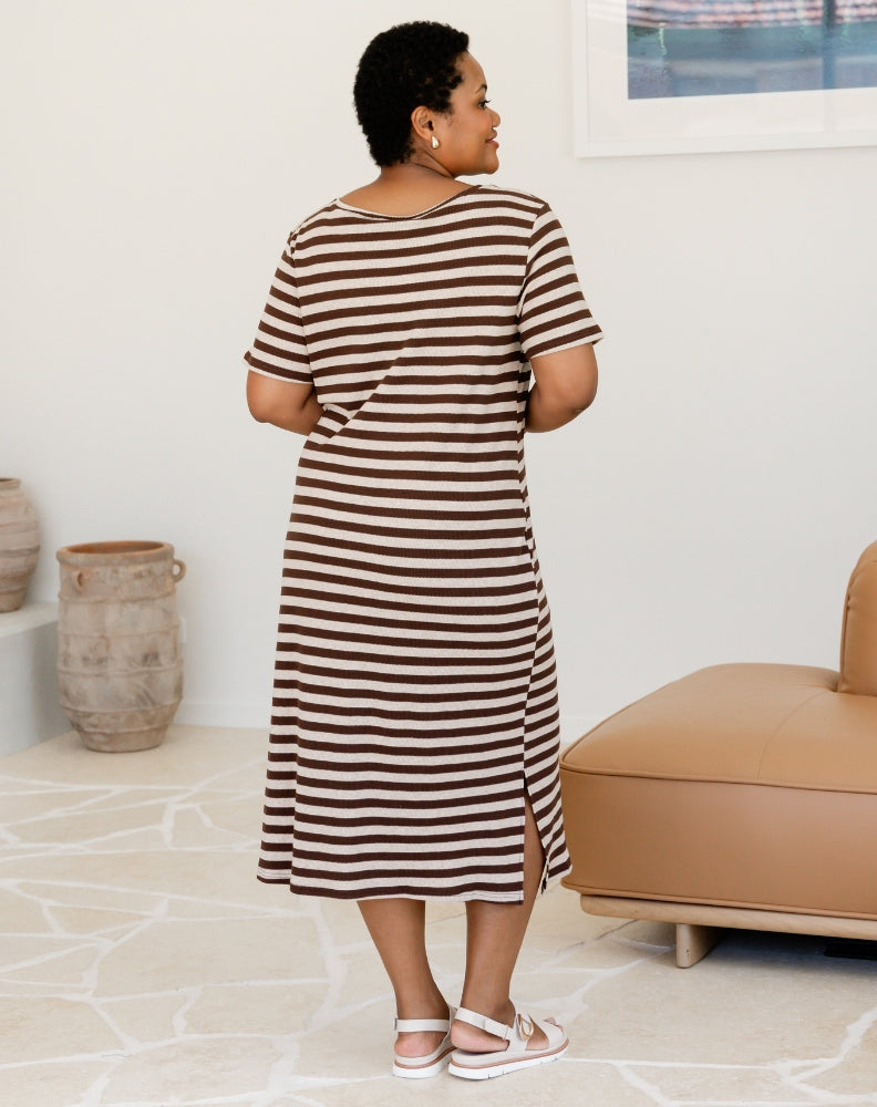 Harper Slip Dress - Stripe