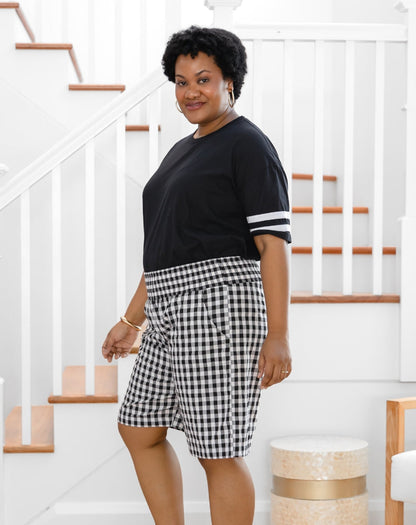 Brunswick Shorts - Black/White Gingham