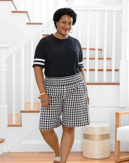 Brunswick Shorts - Black/White Gingham
