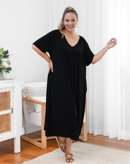 Bamboo Haley Dress - Black