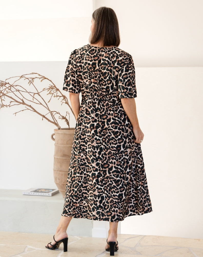 Georgia Dress - Leopard