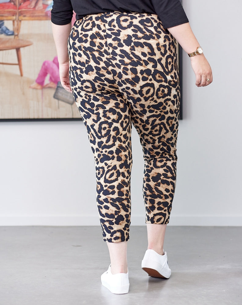 Slouch Pant -Brown Animal