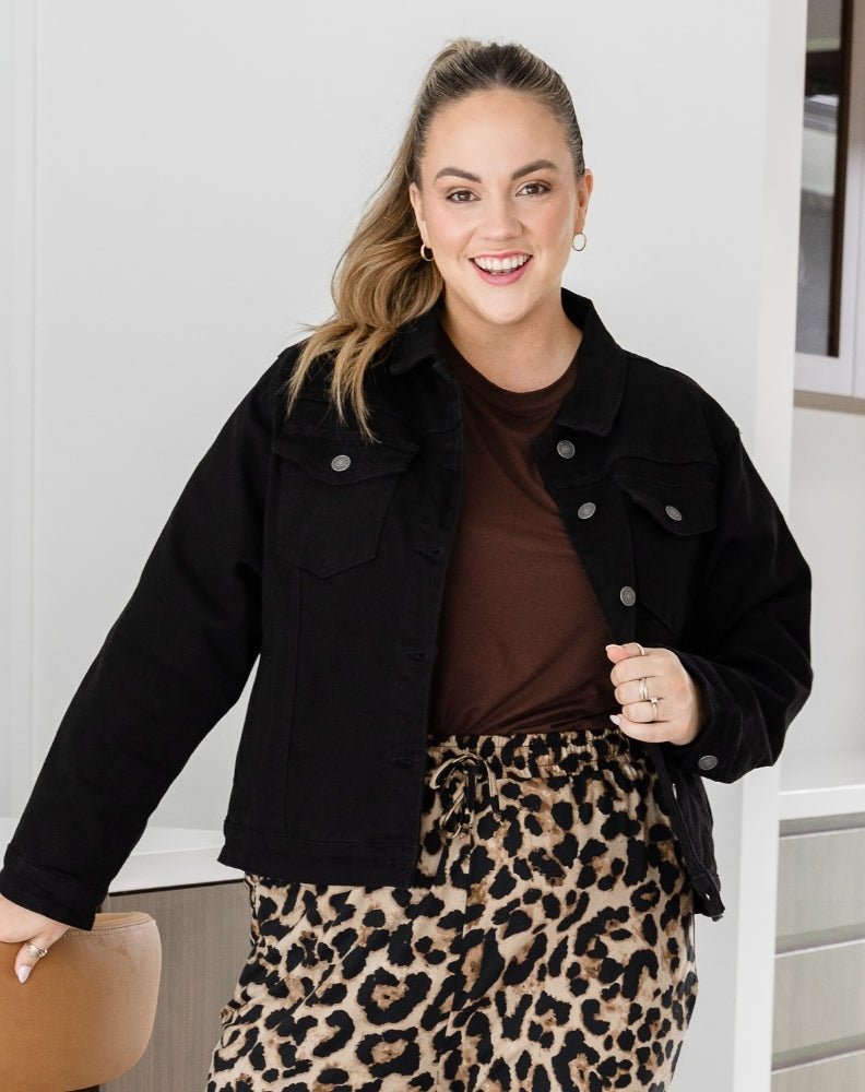 Frankie Jacket With Pocket - Black