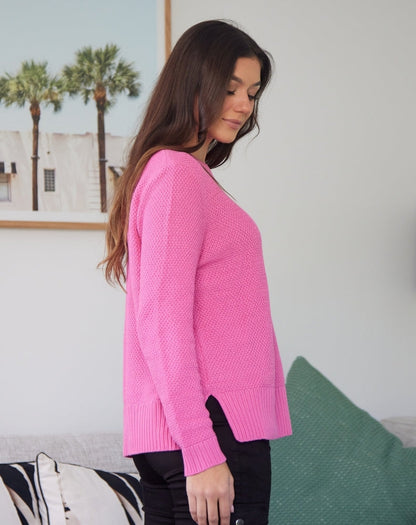 Maple Cotton Knit - Pink