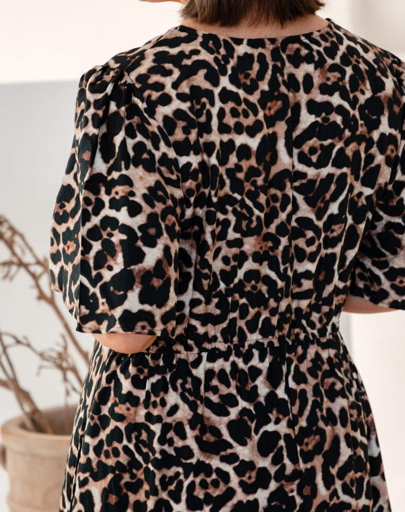 Georgia Dress - Leopard