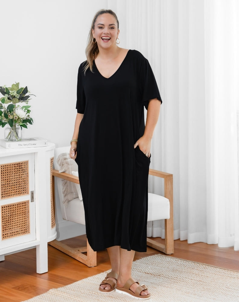 Bamboo Haley Dress - Black