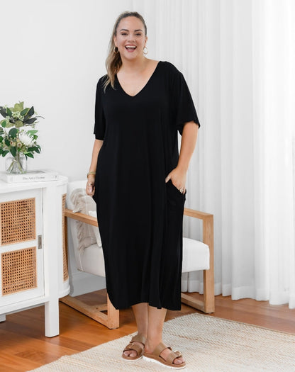 Bamboo Haley Dress - Black