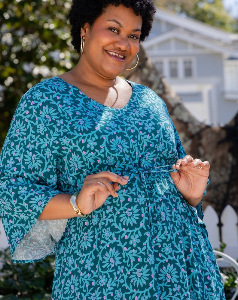 Zoe Dress With Pockets - Boheme Blue