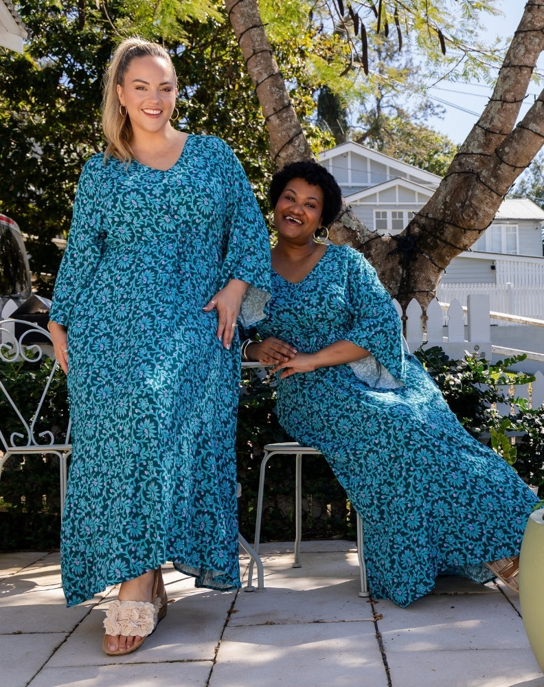 Zoe Dress With Pockets - Boheme Blue