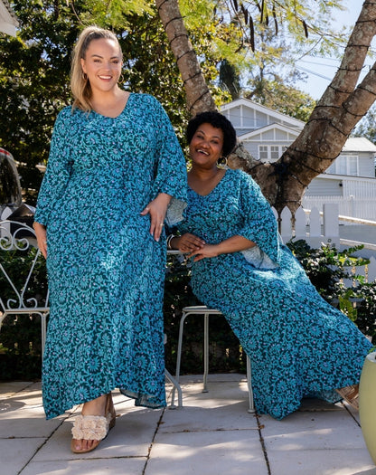 Zoe Dress With Pockets - Boheme Blue