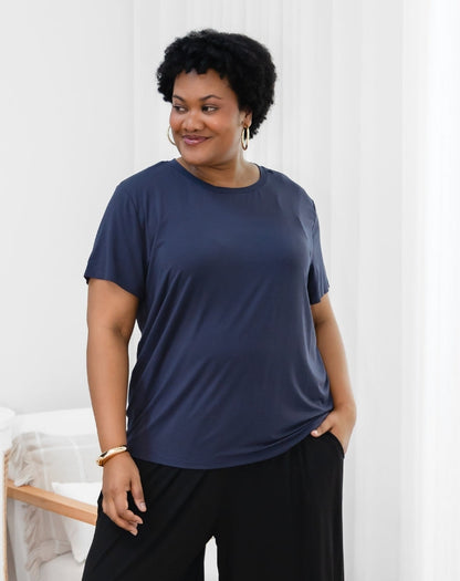 Bamboo Classic Tee - Navy