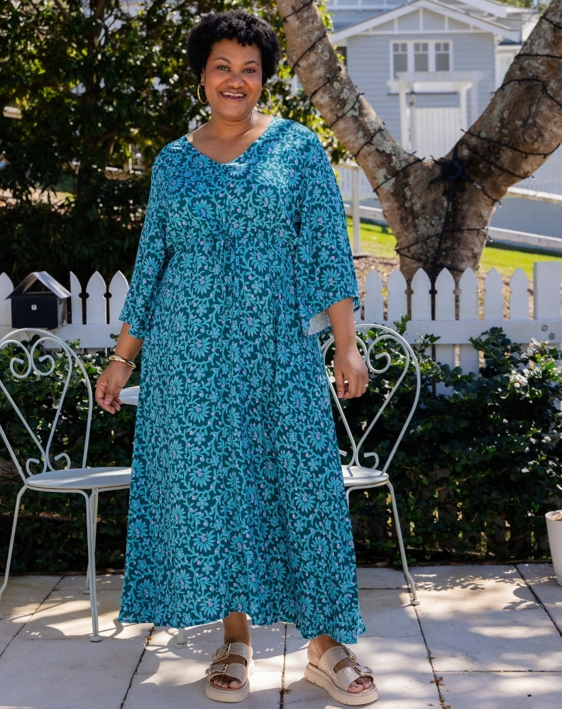Zoe Dress With Pockets - Boheme Blue